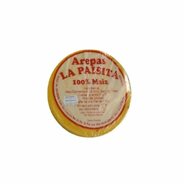 Arepa amarilla la Paisita 6U